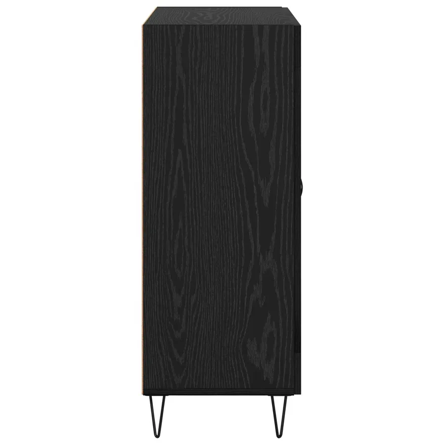 Buffet Chêne Noir 69,5 x 34 x 90 cm Bois d’ingénierie - 7