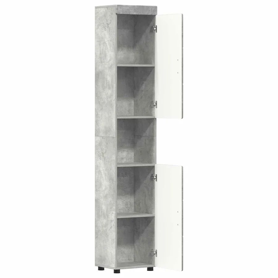 Ensemble d'armoire de salle de bain TULUM Gris béton - 5