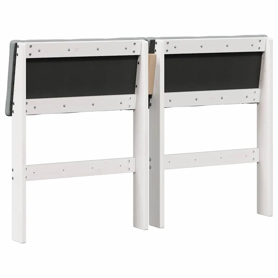 Tête de lit capitonnée Gris clair 120 cm Pin massif - 6