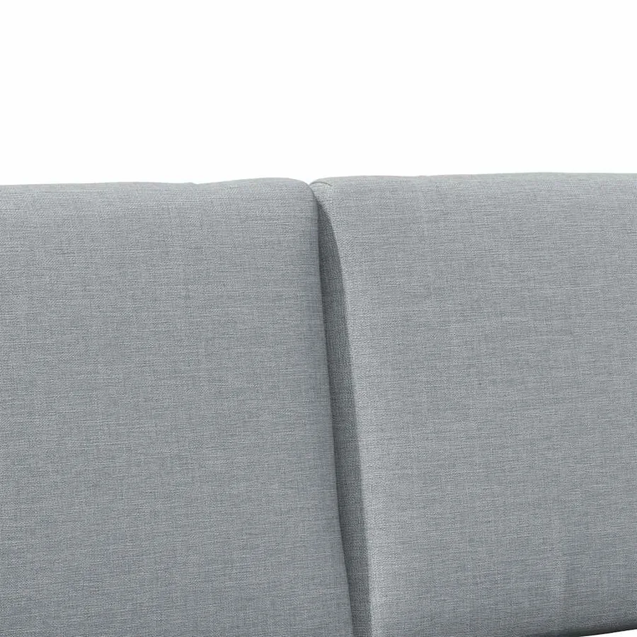 Tête de lit capitonnée Gris clair 120 cm Pin massif - 7