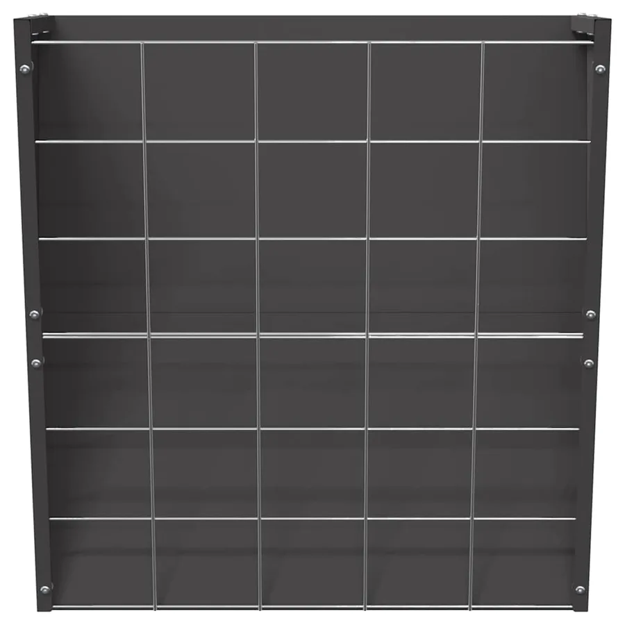 Râtelier à foin suspendu Noir 61 x 33 x 66 cm - 5