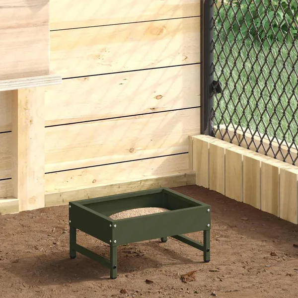 Nourrisseur pour oiseaux Vert olive 80 x 28 x 13.5 cm