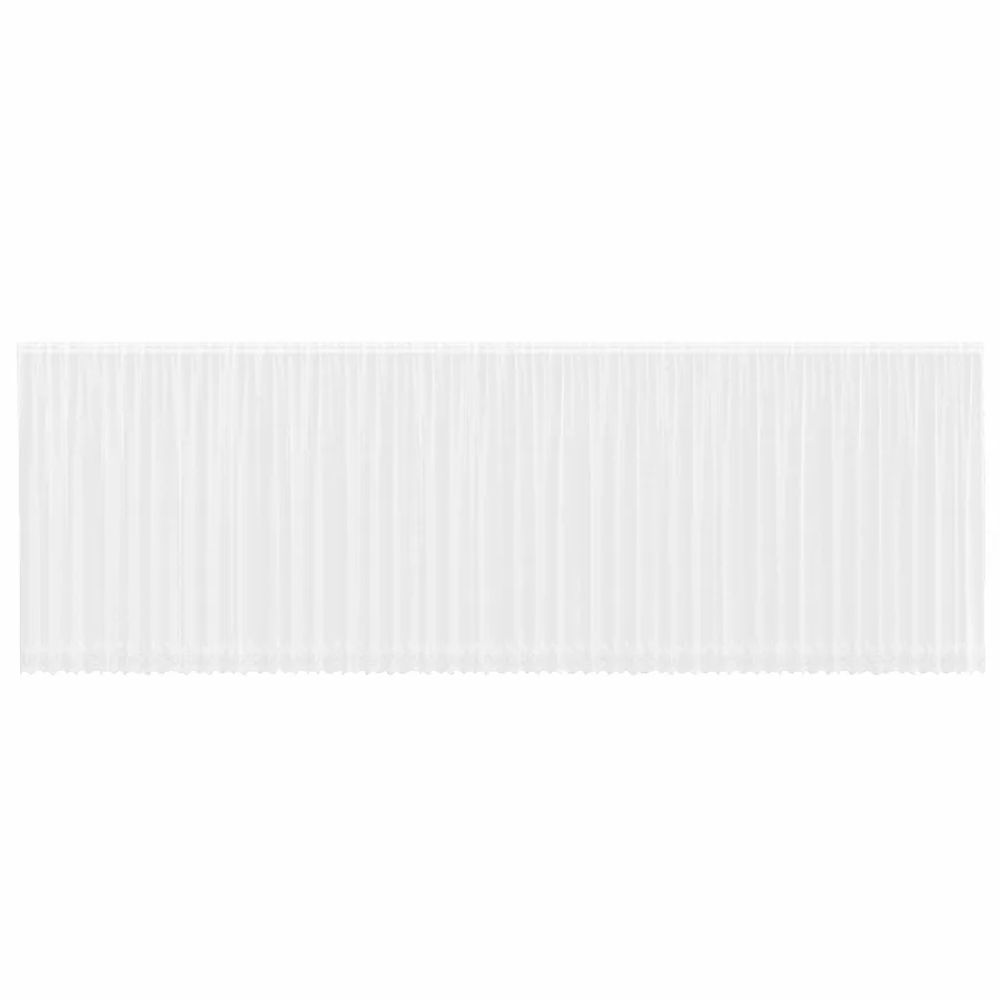 Rideau en Dentelle Floral Blanc 220 x 1200 cm Polyester - 2