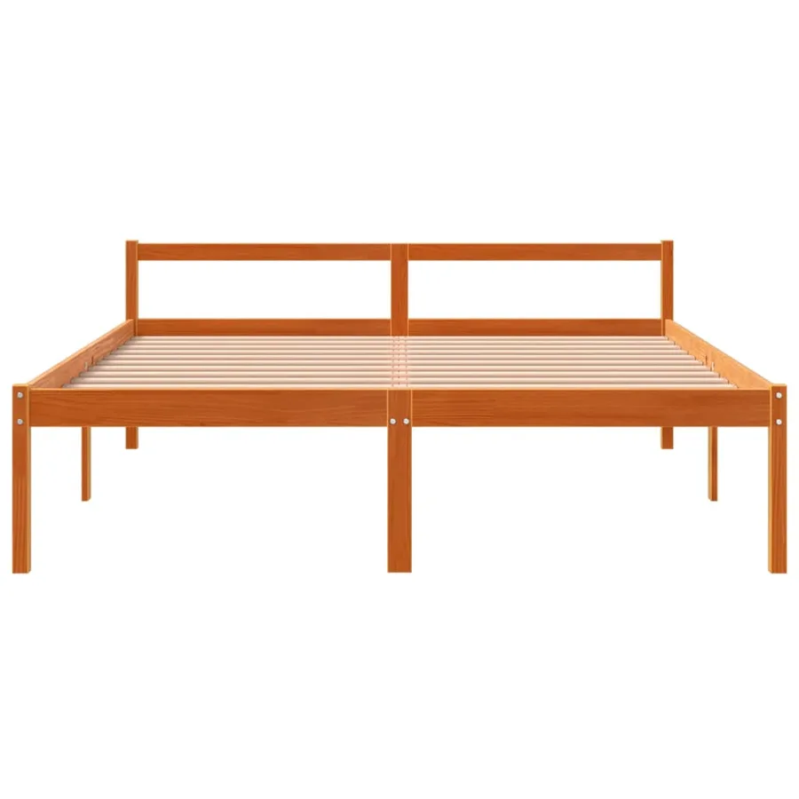 Lit pour personne âgée sans matelas 160x200 cm bois pin massif - 4