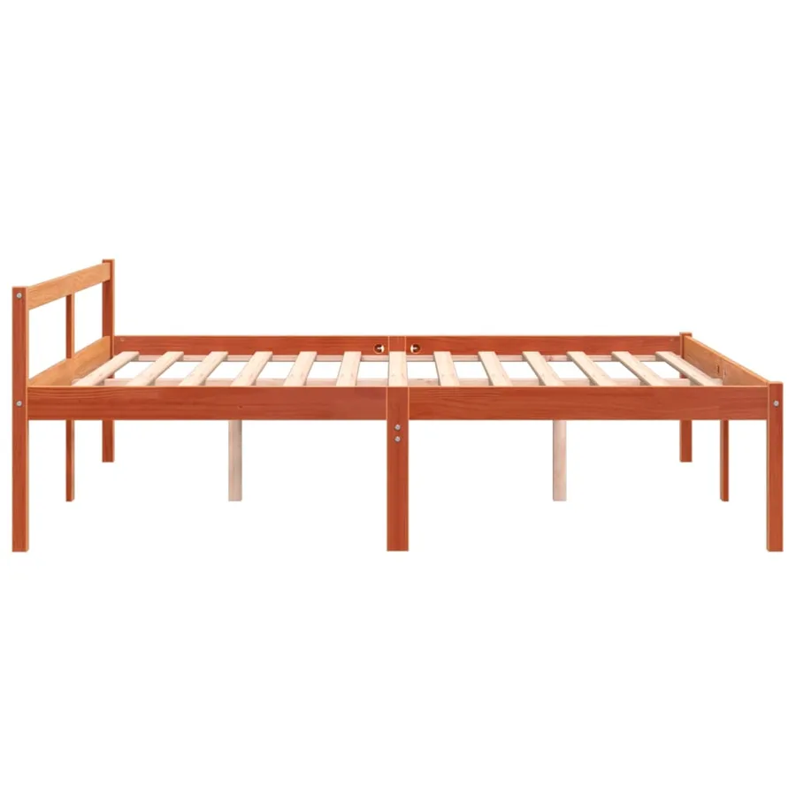Lit pour personne âgée sans matelas 160x200 cm bois pin massif - 5
