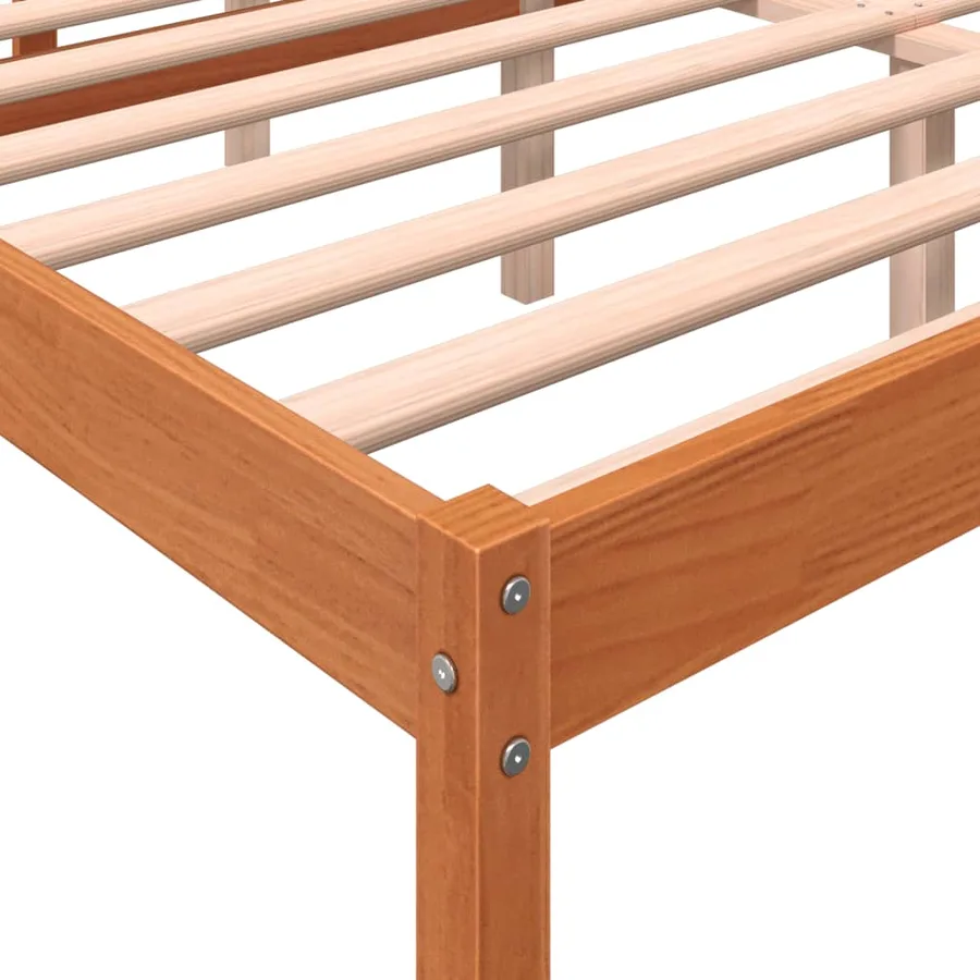 Lit pour personne âgée sans matelas 160x200 cm bois pin massif - 7