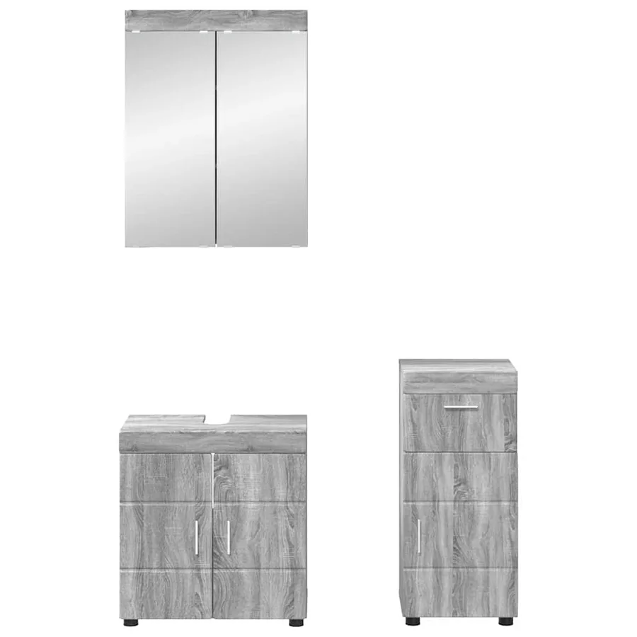 Ensemble de mobilier de salle de bain TULUM Gris Sonoma - 3