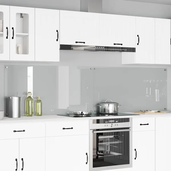 Crédence de cuisine 2 pcs Transparent 120 x 60 cm verre trempé