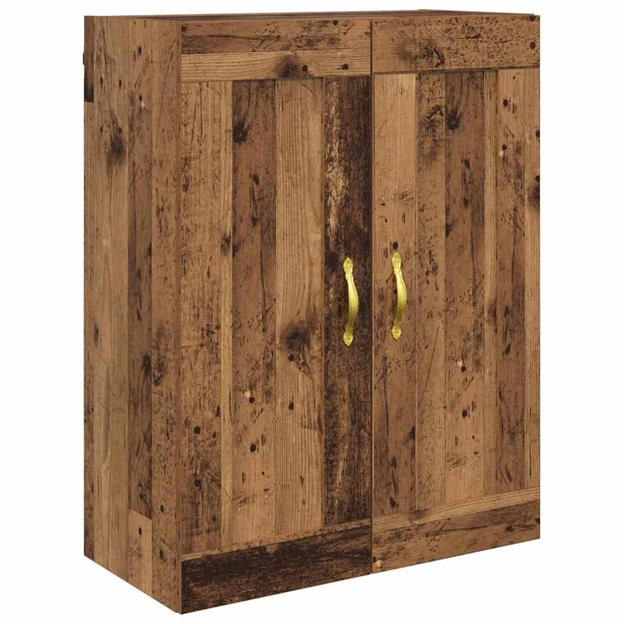 Meuble mural Montage mural 2 pcs Bois ancien 69,5 x 34 x 90 cm - 7