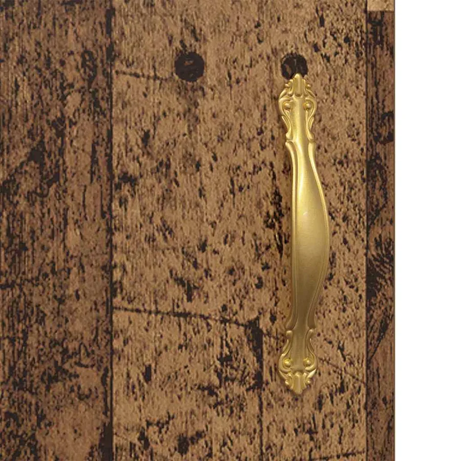 Meuble mural Montage mural 2 pcs Bois ancien 69,5 x 34 x 90 cm - 8