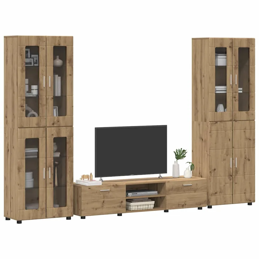Ensemble meuble TV FLORIN 3 pcs Chêne artisanal - 3