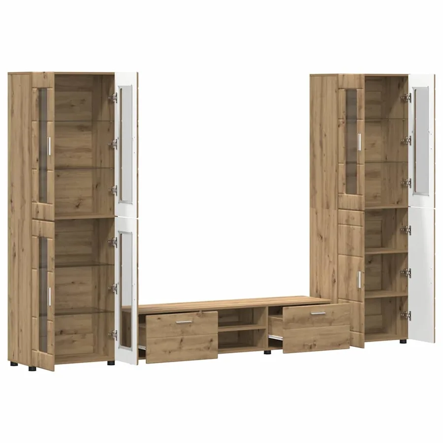 Ensemble meuble TV FLORIN 3 pcs Chêne artisanal - 5