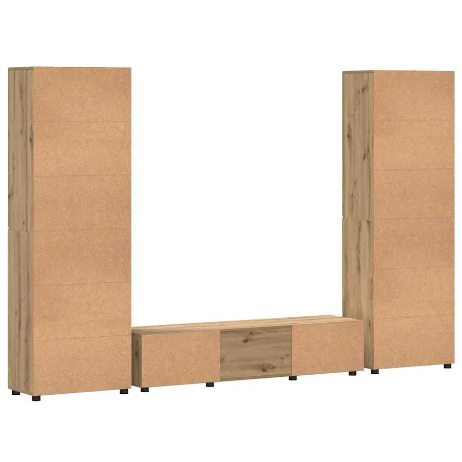 Ensemble meuble TV FLORIN 3 pcs Chêne artisanal - 8