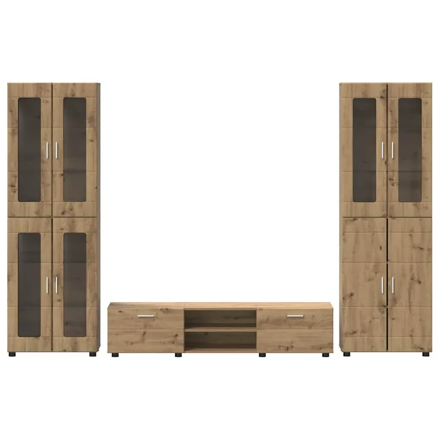 Ensemble meuble TV FLORIN 3 pcs Chêne artisanal - 9