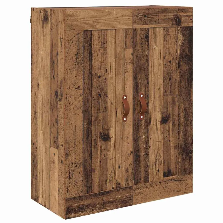 Meuble mural Montage mural 2 pcs Bois ancien 69,5 x 34 x 90 cm - 7