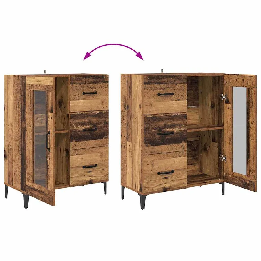Haut Armoire Bois Ancien 69,5 x 34 x 180 cm Bois d'ingénierie - 13