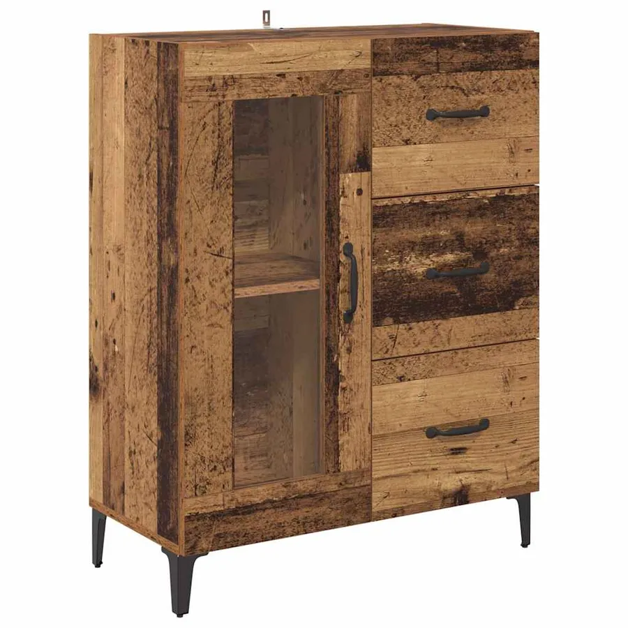 Haut Armoire Bois Ancien 69,5 x 34 x 180 cm Bois d'ingénierie - 6