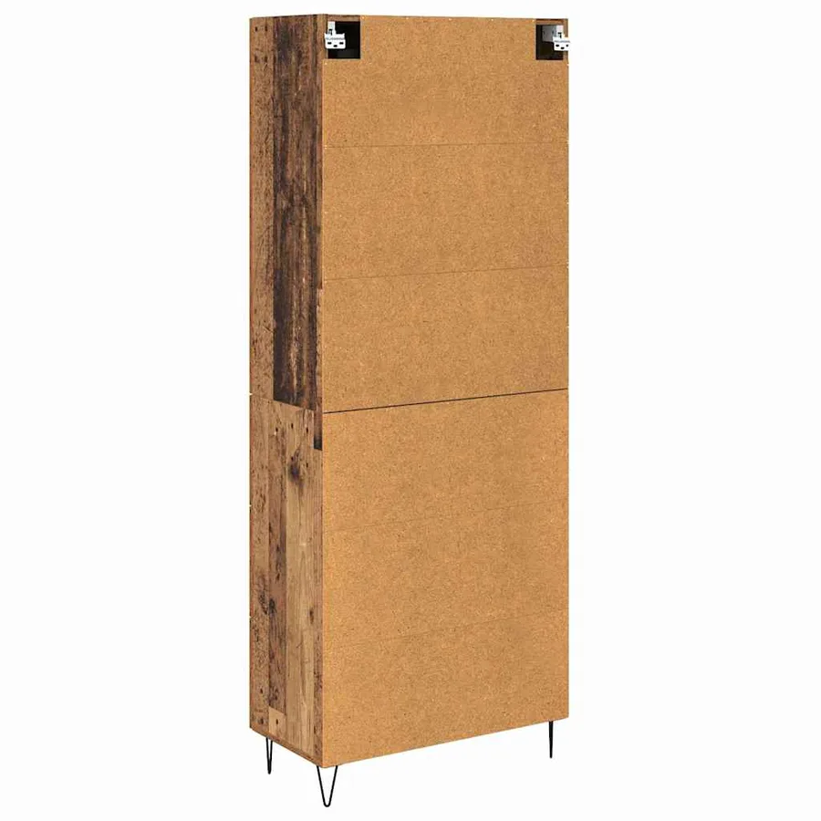 Haut Armoire avec tiroir 2 pcs Bois ancien Bois d'ingénierie - 8