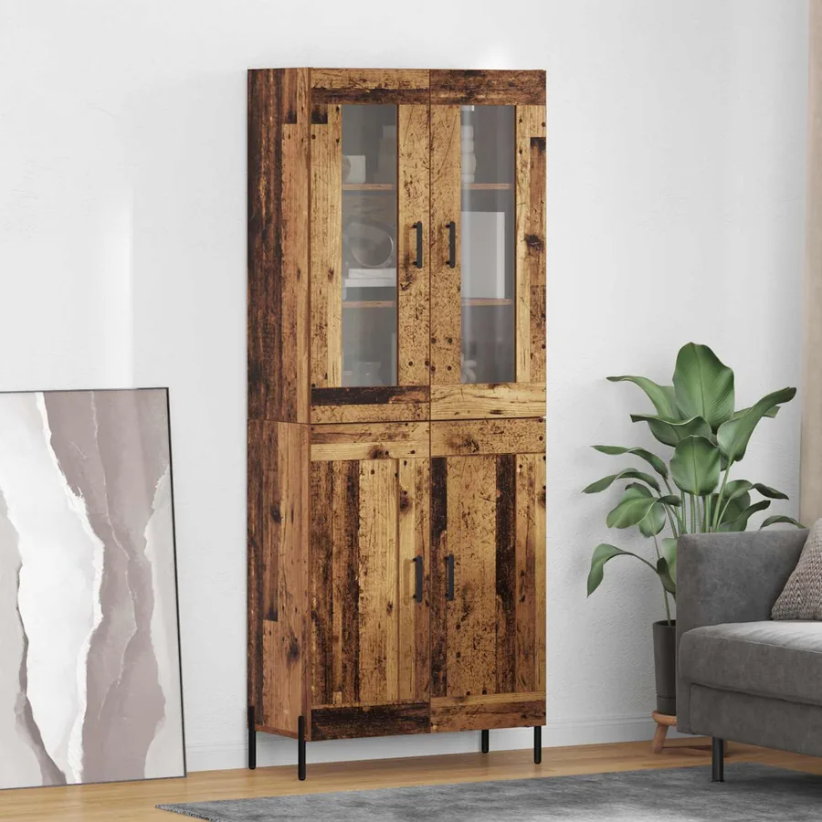 Haut Armoire Bois Ancien 69,5 x 34 x 180 cm Bois d'ingénierie