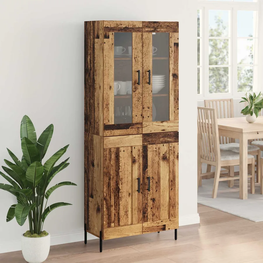 Haut Armoire Bois Ancien 69,5 x 34 x 180 cm Bois d'ingénierie - 4