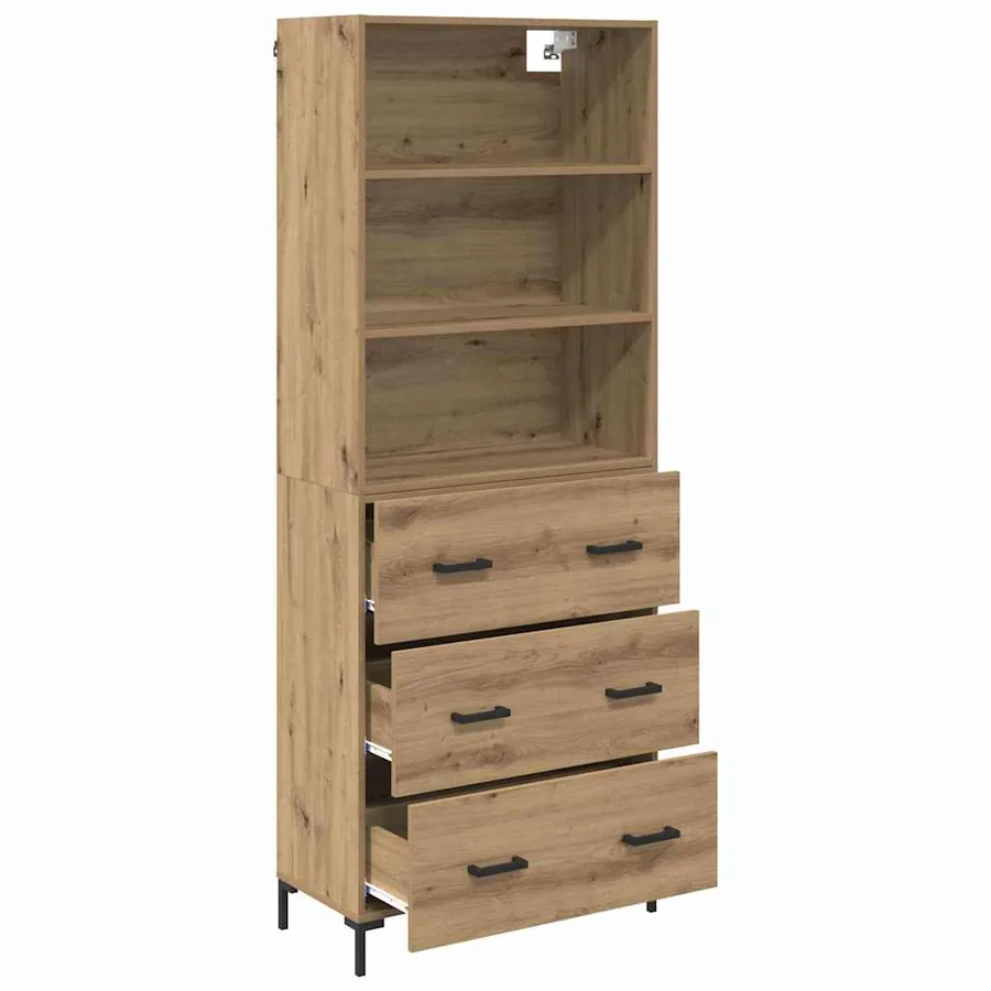 Haut Armoire Chêne artisanal 69,5 x 34 x 180 cm - 5