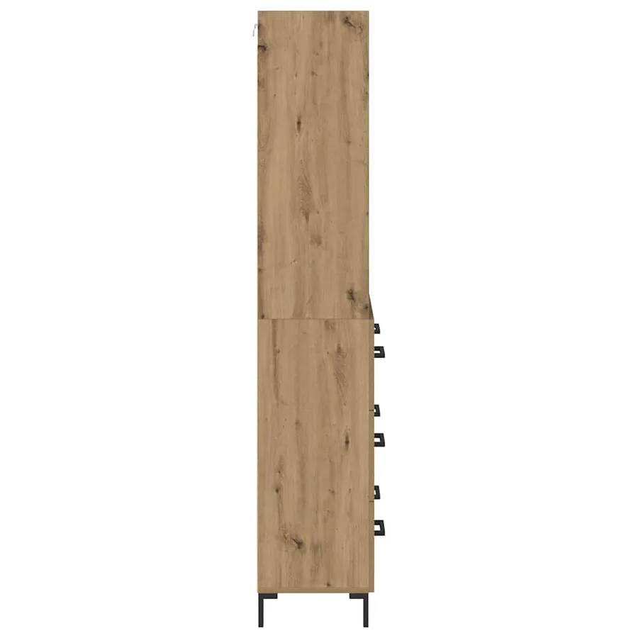 Haut Armoire Chêne artisanal 69,5 x 34 x 180 cm - 9