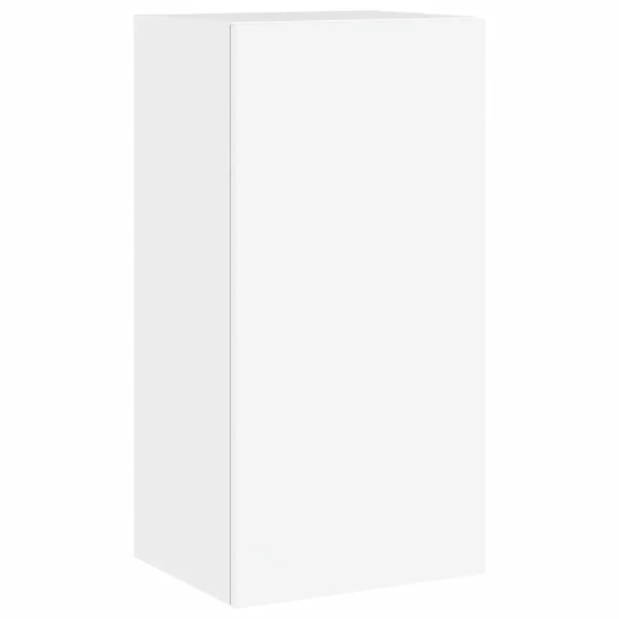 Meuble TV muraux 4 pcs avec lumières LED blanc - 9