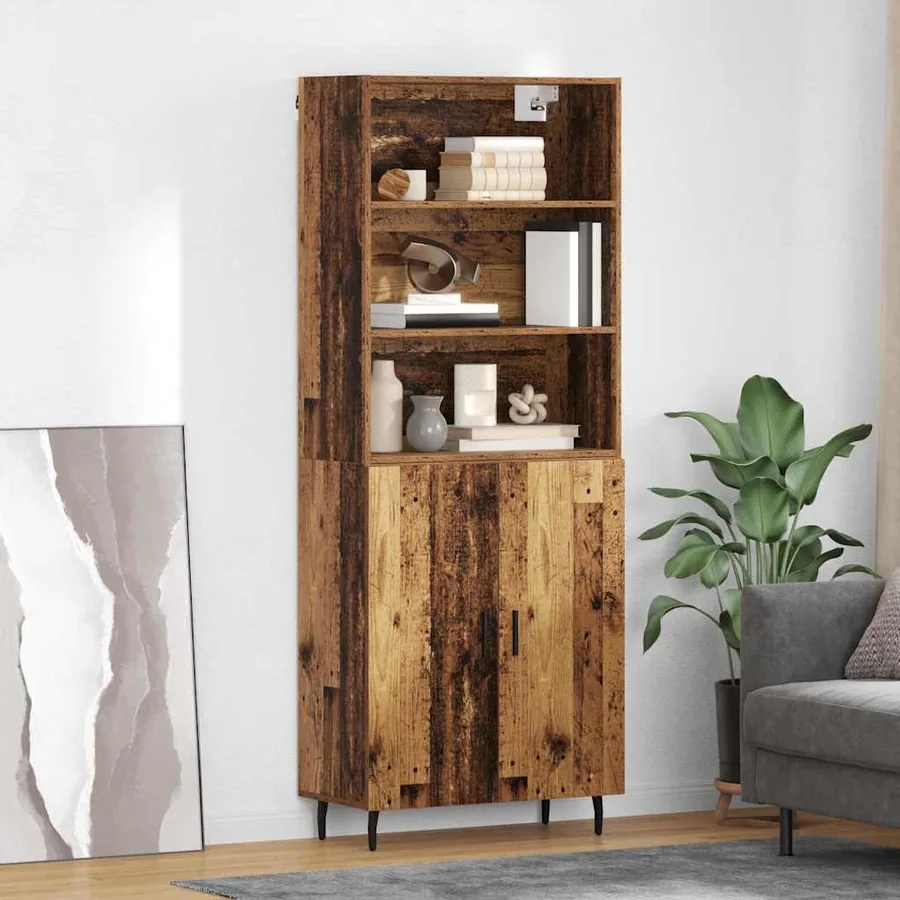 Haut Armoire Bois Ancien 69,5 x 34 x 180 cm