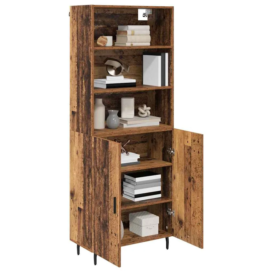 Haut Armoire Bois Ancien 69,5 x 34 x 180 cm - 3