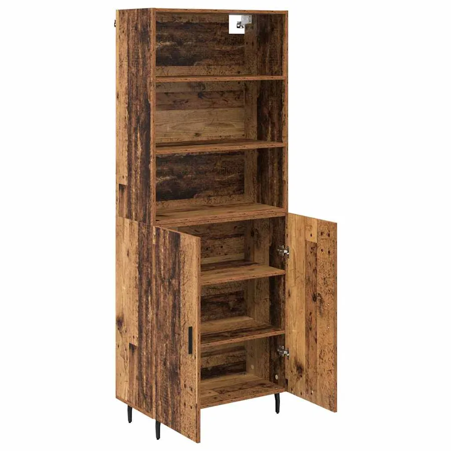Haut Armoire Bois Ancien 69,5 x 34 x 180 cm - 5