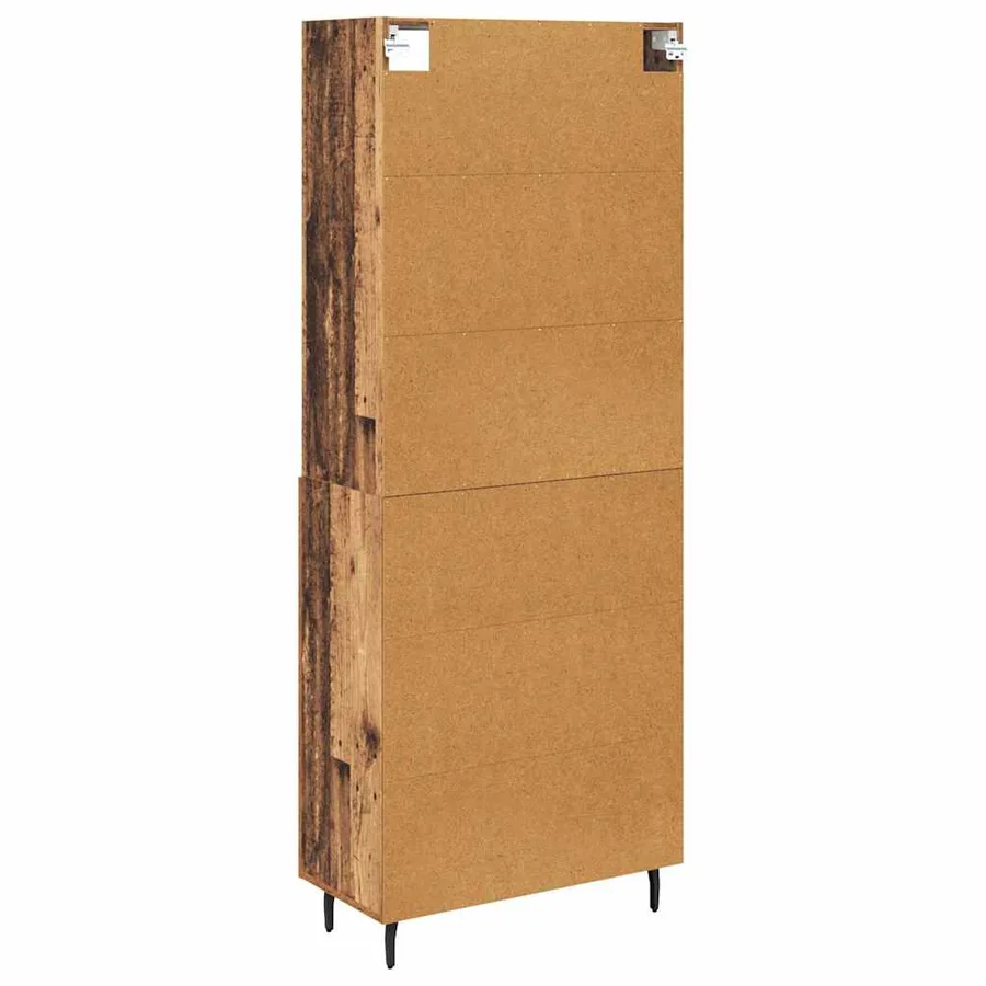 Haut Armoire Bois Ancien 69,5 x 34 x 180 cm - 8