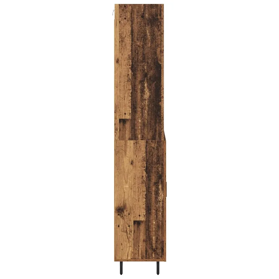 Haut Armoire Bois Ancien 69,5 x 34 x 180 cm - 9