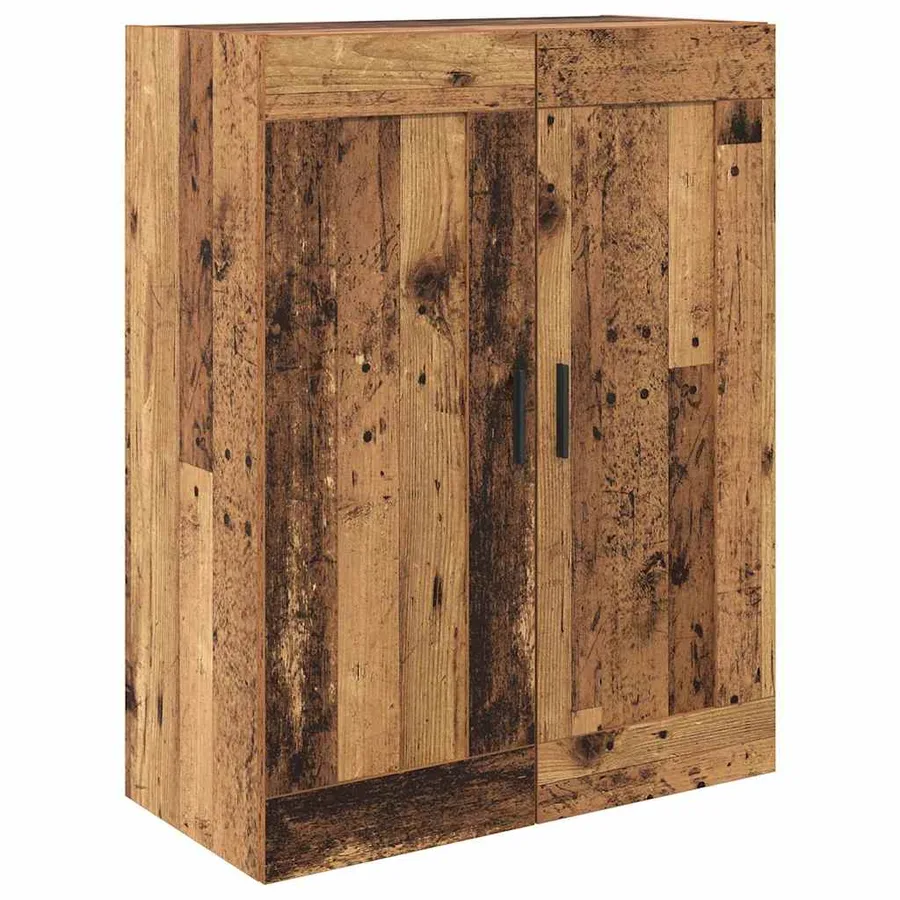 Haut Armoire 2 pcs Bois ancien Bois d'ingénierie - 7