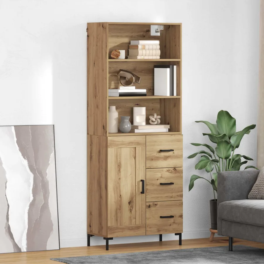 Haut Armoire Chêne artisanal 69,5 x 34 x 180 cm