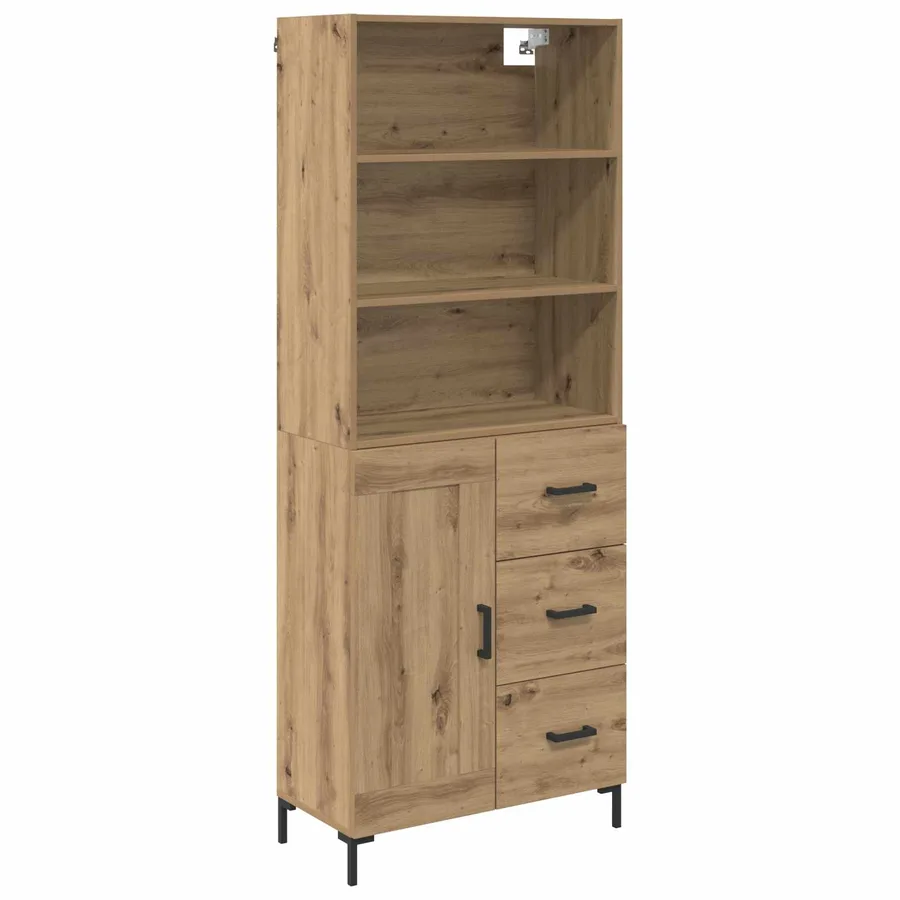 Haut Armoire Chêne artisanal 69,5 x 34 x 180 cm - 2