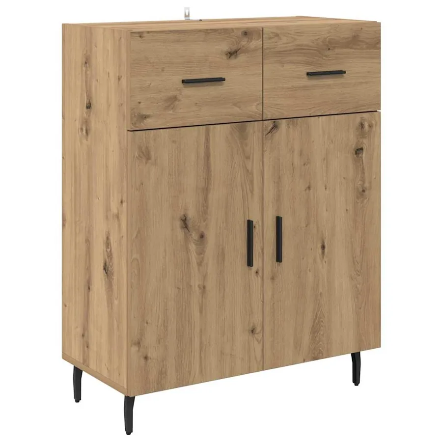 Haut Armoire 2 pcs Chêne artisanal 69,5 x 32,5 x 180 cm - 6