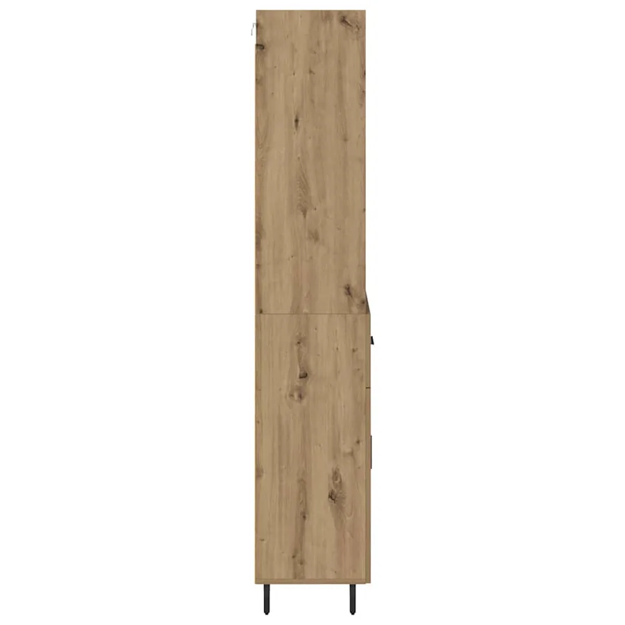 Haut Armoire 2 pcs Chêne artisanal 69,5 x 32,5 x 180 cm - 9