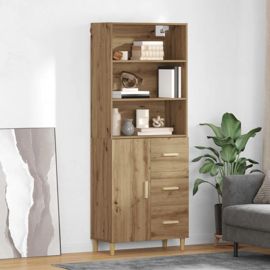 Haut Armoire Chêne artisanal 69,5 x 32,5 x 180 cm