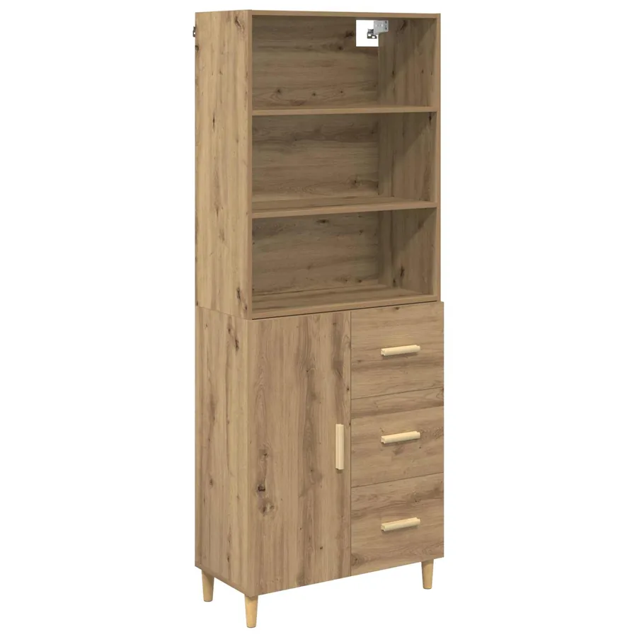 Haut Armoire Chêne artisanal 69,5 x 32,5 x 180 cm - 2
