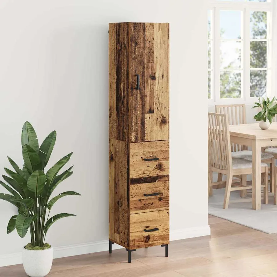 Haut Armoire Bois Ancien 69,5 x 34 x 180 cm Bois d'ingénierie - 4