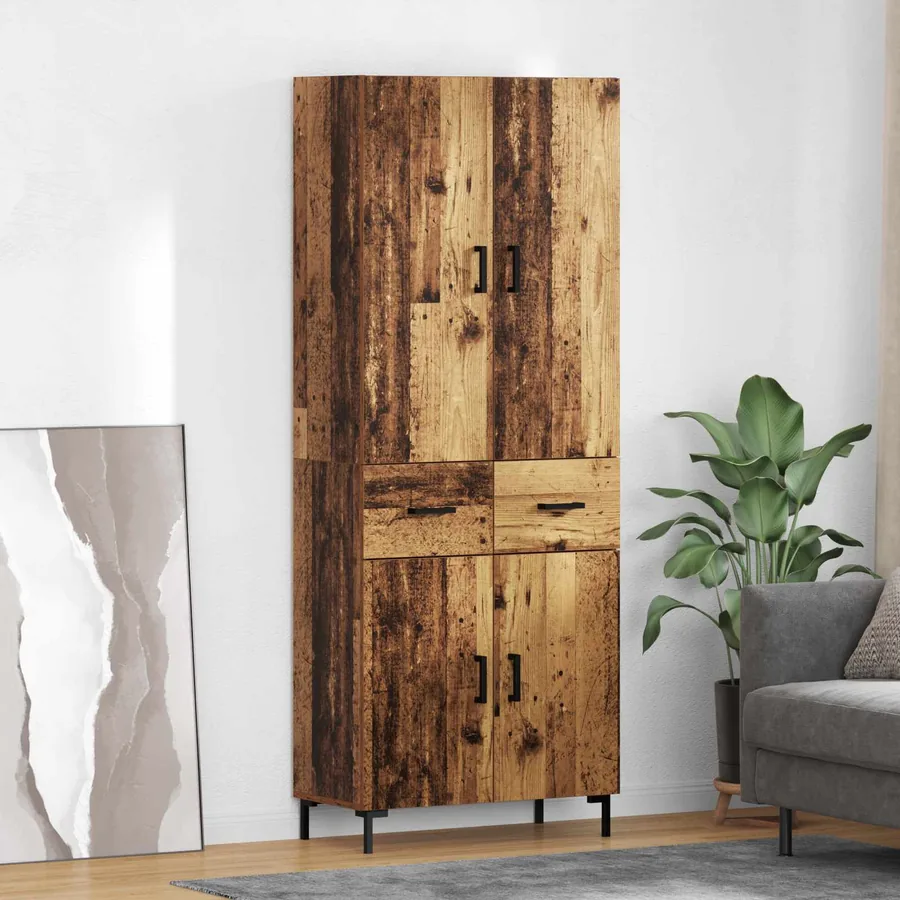 Haut Armoire Bois Ancien 69,5 x 34 x 180 cm Bois d'ingénierie
