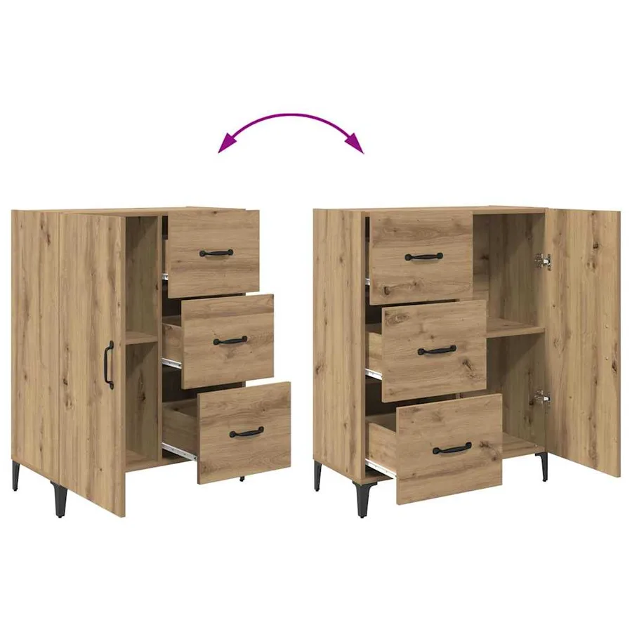 Haut Armoire Chêne artisanal 69,5 x 34 x 180 cm - 13