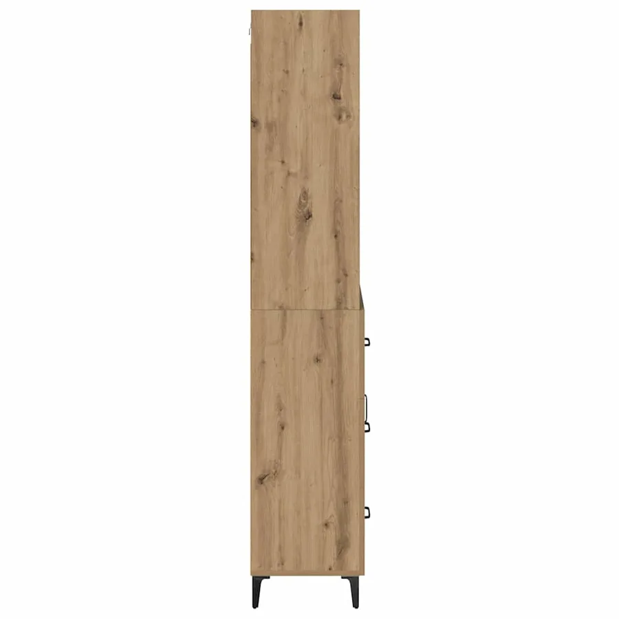 Haut Armoire Chêne artisanal 69,5 x 34 x 180 cm - 9