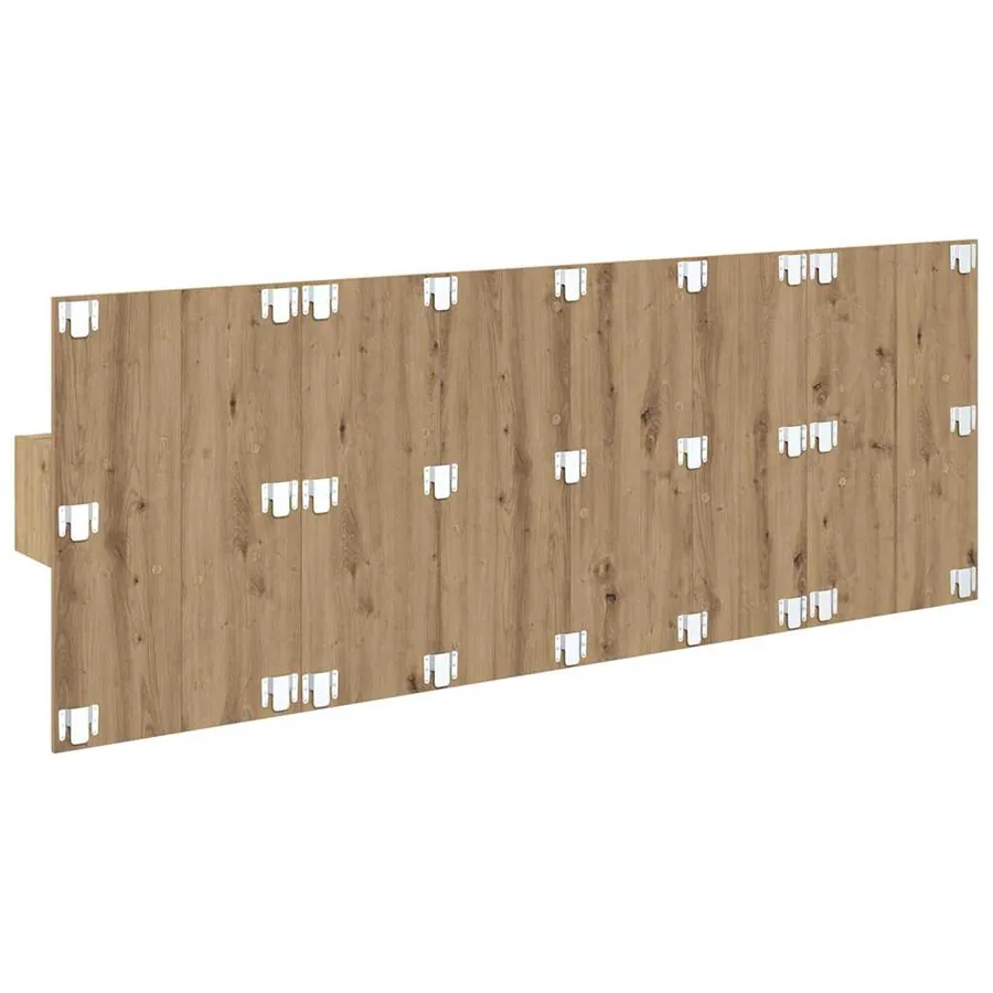 Tête de lit avec armoire 3 pcs Chêne artisanal - 9