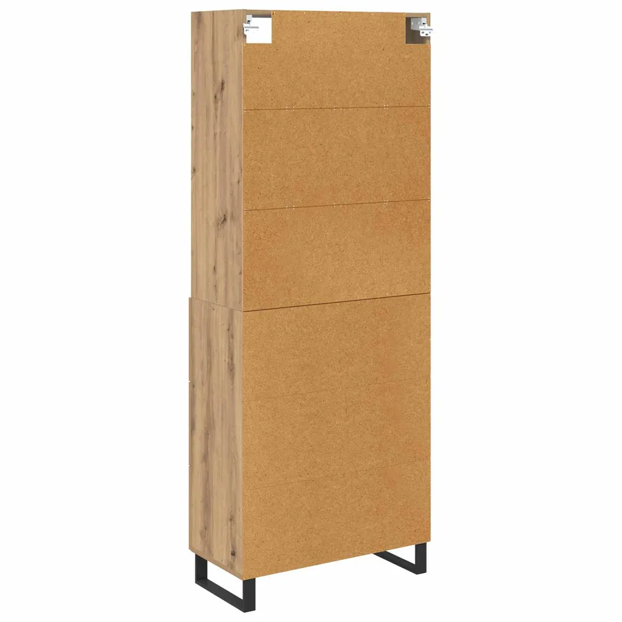 Haut Armoire 2 pcs Chêne artisanal 69,5 x 34 x 180 cm - 10
