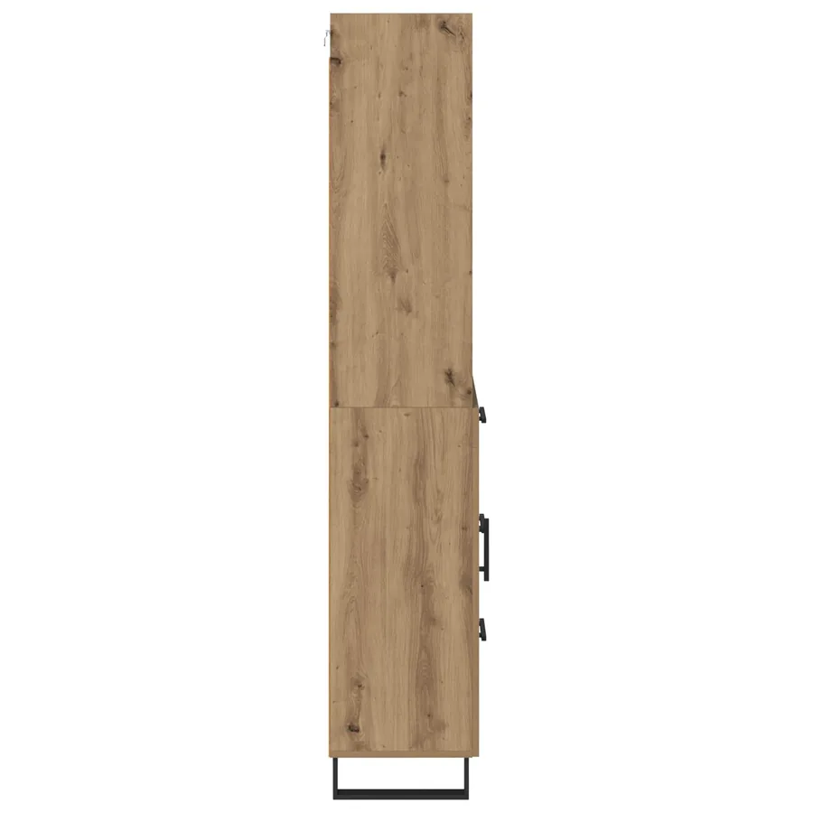 Haut Armoire 2 pcs Chêne artisanal 69,5 x 34 x 180 cm - 9
