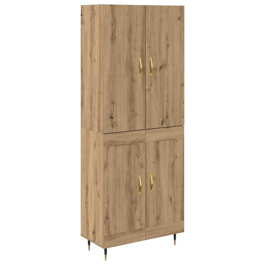 Haut Armoire Chêne artisanal 69,5 x 34 x 180 cm - 2