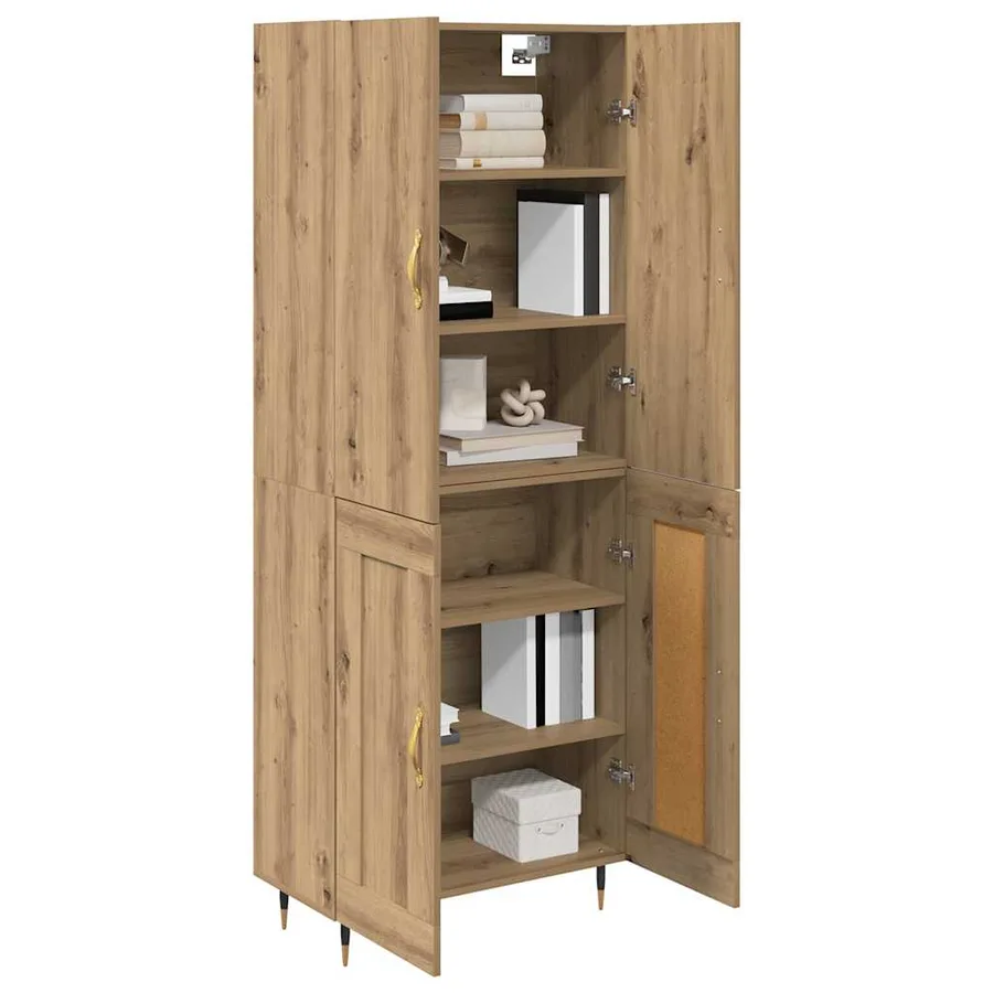 Haut Armoire Chêne artisanal 69,5 x 34 x 180 cm - 3