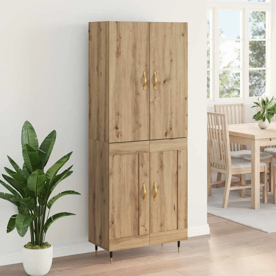 Haut Armoire Chêne artisanal 69,5 x 34 x 180 cm - 4