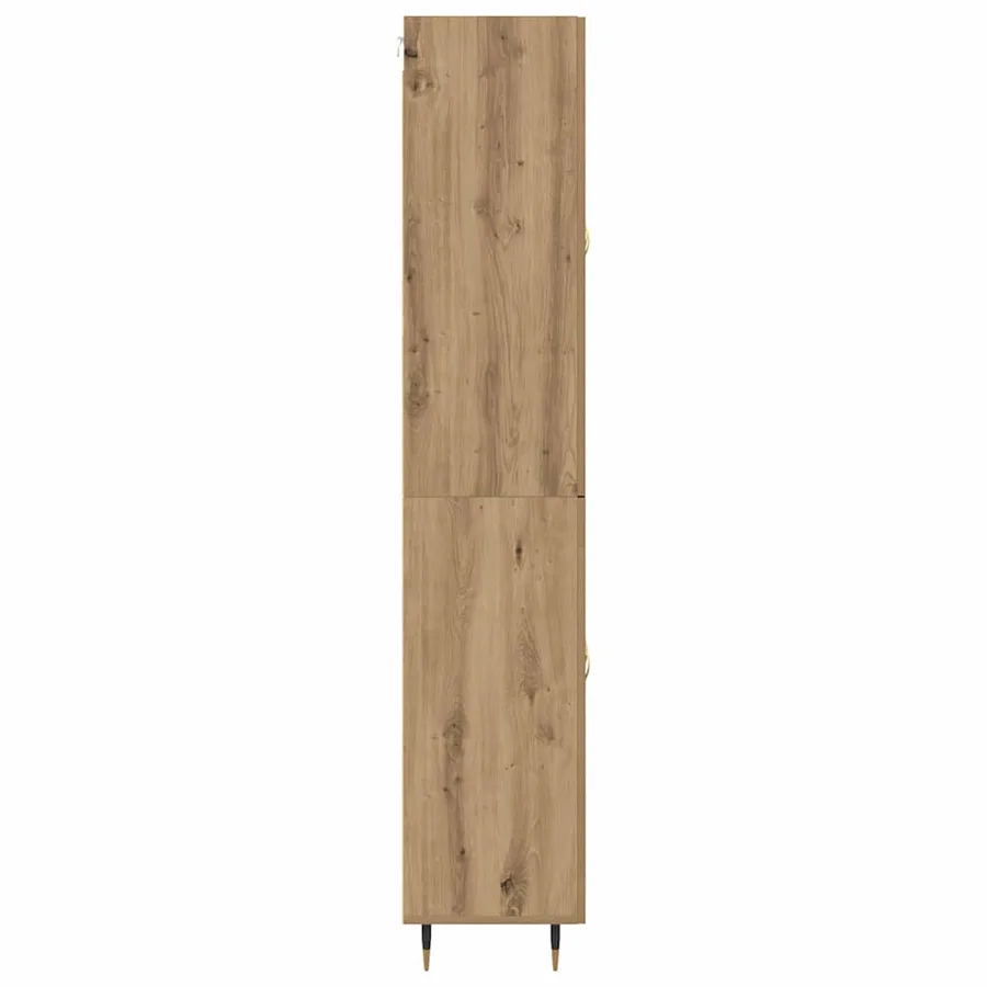 Haut Armoire Chêne artisanal 69,5 x 34 x 180 cm - 9